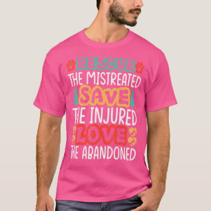 Red De Mishandelde Sla De Gewonde Liefde De Verlat T-shirt