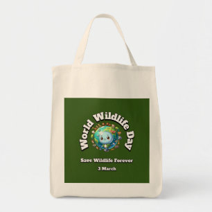 Red de natuur. Wereld Natuur Dag Tote Bag