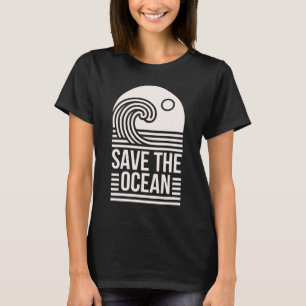 Red de oceaan bescherming conservering vrijwillige t-shirt