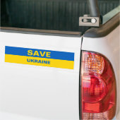 Red de Oekraïense vlag Bumpersticker (Op Truck)