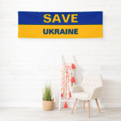 Red de Oekraïense vlaggenbanner Spandoek (Insitu)