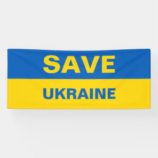 Red de Oekraïense vlaggenbanner Spandoek