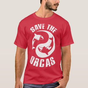Red de Orcas Orca killerwalvis Zee Panda Dive de T-shirt