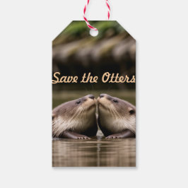 Red de otters cadeaulabel