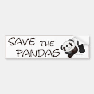 Red de panda's bumpersticker