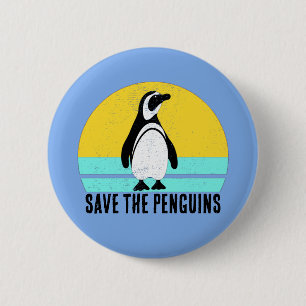Red De Pinguïns Ronde Button 5,7 Cm