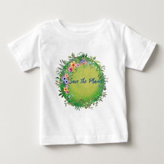 Red de planeet baby T-shirt (Voorkant)