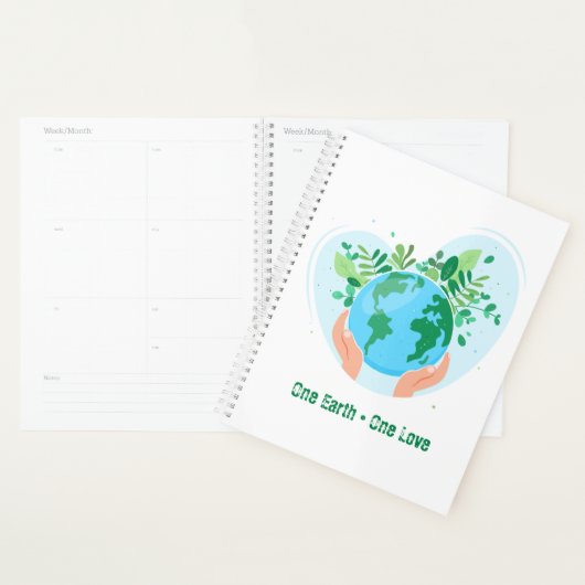 Red de planeet. One Earth One Love Planner (Display)
