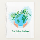 Red de planeet. One Earth One Love Planner (Voorkant)