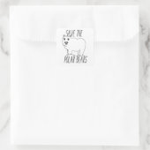 Red de Polar Beren Stickers (Tas)