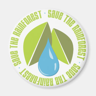 Red de Rainforest Earth Day T - shirts en geschenk Magneet