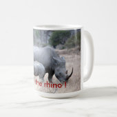 Red de rhino! koffiemok (Voorkant rechts)