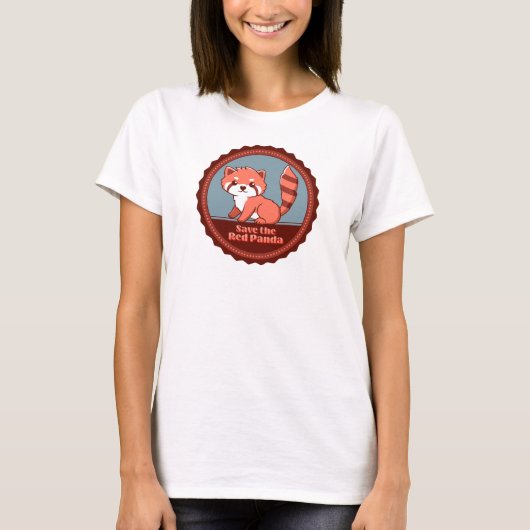 Red de Rode Panda T-shirt (Voorkant)