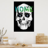 Red de schedel van de aarde poster (Keuken)