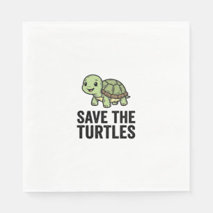 Red de Schildpadden Vintage T-shirt voor Schildpad Servet