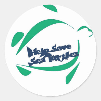 Red de Seat Turtles Ronde Sticker