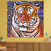 Red de tijgers canvas afdruk (Insitu (Woonkamer))
