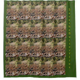 Red de vlinders douchegordijn