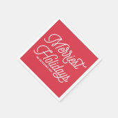 Red de vrolijkste Feestdagen van het moderne kerst Servetten (Hoek)