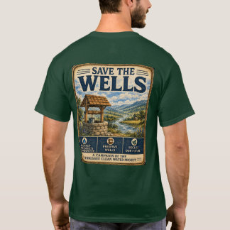 Red de Waterputten💧Tennessee Schoon Water Project T-shirt