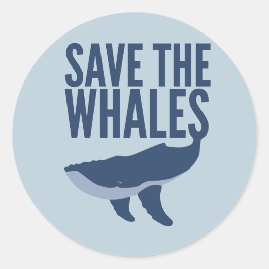 Red de Whales Sticker (Voorkant)
