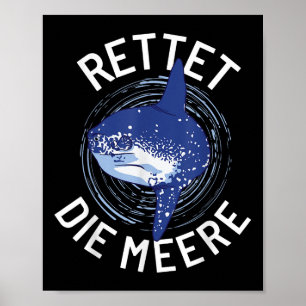 Red de Zeeen Milieubescherming Ocean Moonf Poster