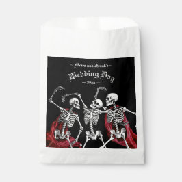 Red Death Dancing Skeletten Gotische bruiloft Bedankzakje