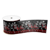 Red Death Dancing Skeletten Gotische bruiloft Lint (Spoel)
