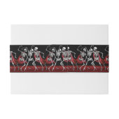 Red Death Dancing Skeletten Gotische bruiloft Uitnodigingen Wikkel (Achterkant Voorbeeld)