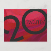 Red Decade Birthdday Briefkaart (Voorkant)