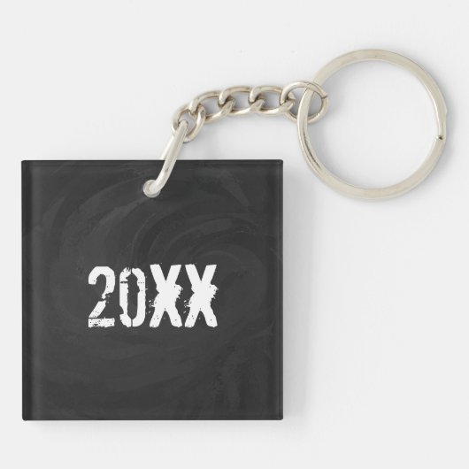 Red Decade Birthdday Sleutelhanger (Achterkant)