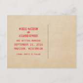 Red Deco Chic Enregistrer la carte postale Date (Dos)