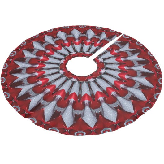 Red Decorative Christmas Tree Skirt Kerstboom Rok (Gekanteld)