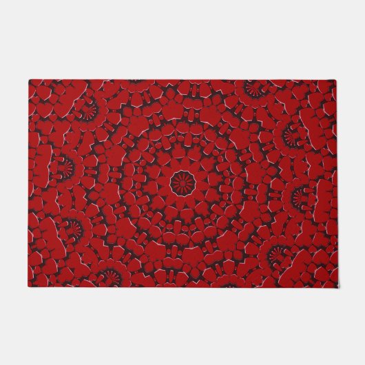 Red Decorative Doormat Deurmat (Voorkant)
