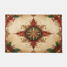 Red Decorative Holiday Doormat Deurmat