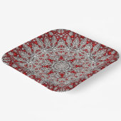 Red Decorative Holiday Paper Bord (Gebogen)