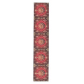 Red Decorative Ornaments Holiday Table Runner Medium Tafelloper (Voorkant)