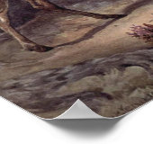 Red Deer door Winifred Austen,  wilde dieren Poster (Hoek)