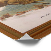 Red Deer Illustration 19th Century Poster (Hoek)