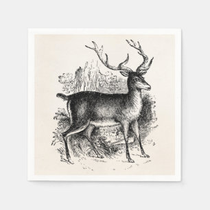  Red Deer Stag Persoonlijke Sjabloon Servetten