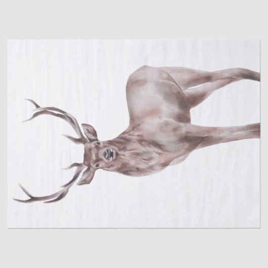 Red Deer Waterverf Tissuepapier (Voorkant)