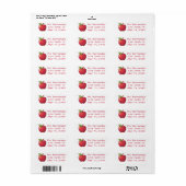 Red Delicious Apple Etiket (Full Sheet)