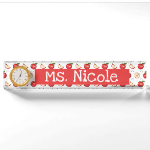 Red Delicious Apples Desk Name Bord Naambordje