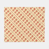 Red Delicious Apples School Teacher Teacher Fruit Fleece Deken (Voorkant (Horizontaal))