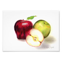Red Delicious et Granny Smith Apples Photo Print