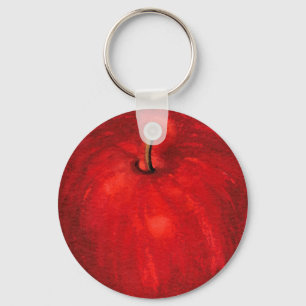 'Red Delicious Waterverf Apple Sleutelhanger