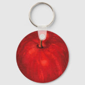 'Red Delicious Waterverf Apple Sleutelhanger (Achterkant)