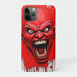 Red Demon Fury Art iPhone 11 Pro Hoesje