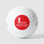 Red Design to Mark Golfers Golfballen (Voorkant)