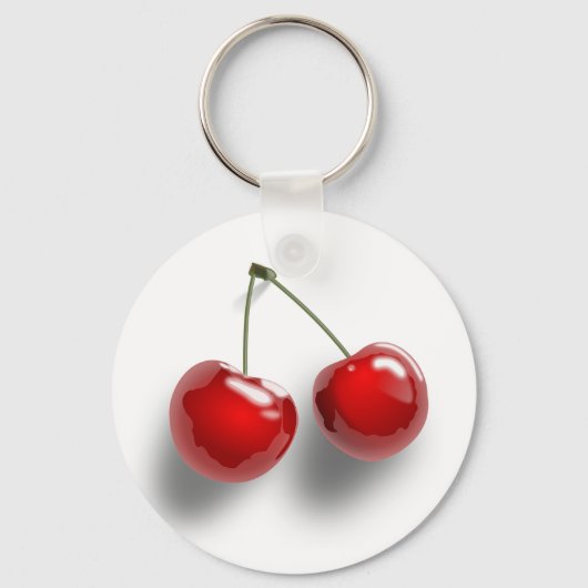 Red Dessert Glazed Cherries Sleutelhanger (Voorkant)